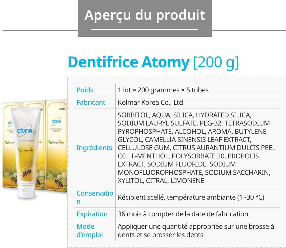 Atomy Toothpaste 200g * 5set — photo 8