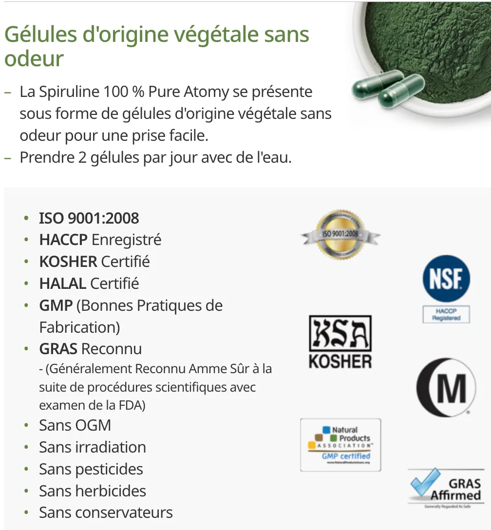 Pure Spirulina 100% — photo 4